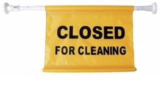 Extendable Sign - Closed for Cleaning