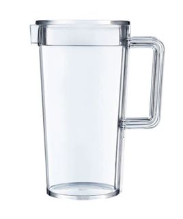 Clear Styrene Jug with Lid 1.3L
