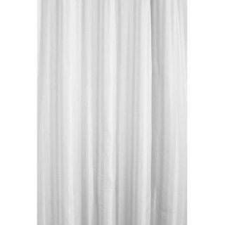 Shower Curtain - White Satin Stripe