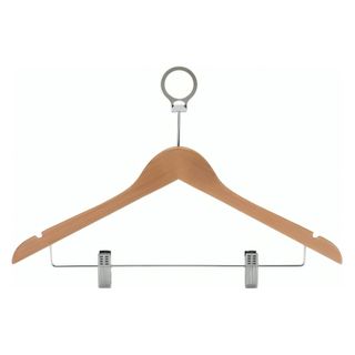 Coat Hanger - Wooden with Clips PP (20)