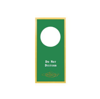 Sign - Do Not Disturb (Green)