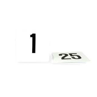 Table Number Sets (1-25) White 105x95mm