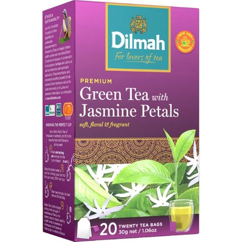 Dilmah Ceylon Green with Jasmine Petals 20s
