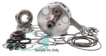 BOTTOM END KIT HOTRODS W/ CRANKSHAFT COMPLETE GASKET SET MAIN BEARINGS & OIL SEAL SET YZ125 02-04