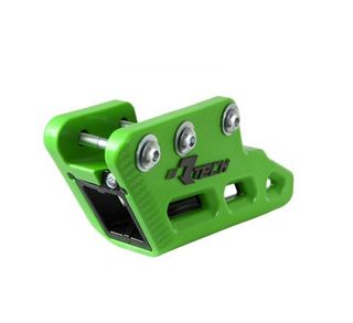 CHAIN GUIDE RTECH WORX MONOBLOCK R2.0 KAWASAKI KX250F KX450F 12-23 KLX450R 12-17 GREEN BLACK