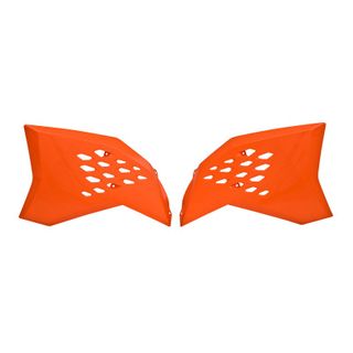 RADIATOR SHROUDS RTECH ORANGE KTM EXC SX EXCF SXF