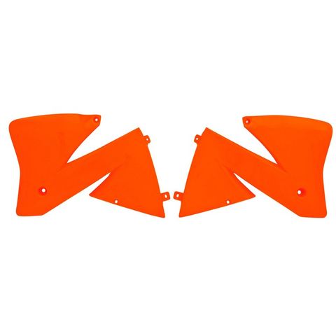 RADIATOR SHROUDS RTECH ORANGE KTM EXC EXCF SXF