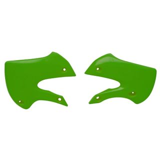 RADIATOR SHROUDS RTECH GREEN KAWASAKI KLX110 02-09 KX65 01-ON