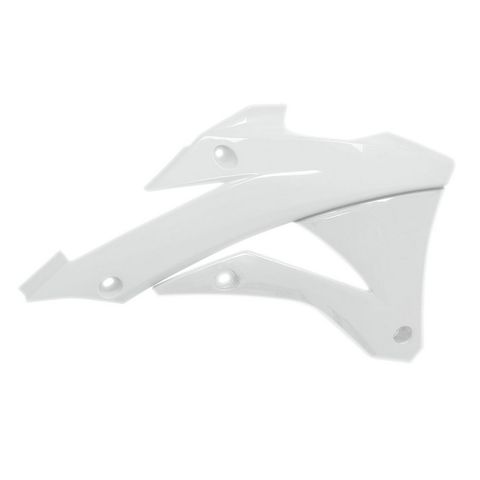 RADIATOR SHROUDS RTECH WHITE KAWASAKI KX100 KX110 KX85 14-21