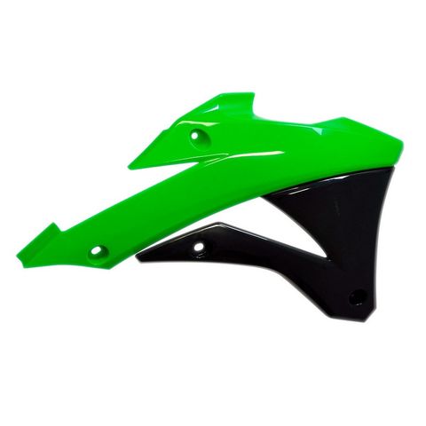 RADIATOR SHROUDS KX85 14-21 KX100 14-21 GREEN/BLACK