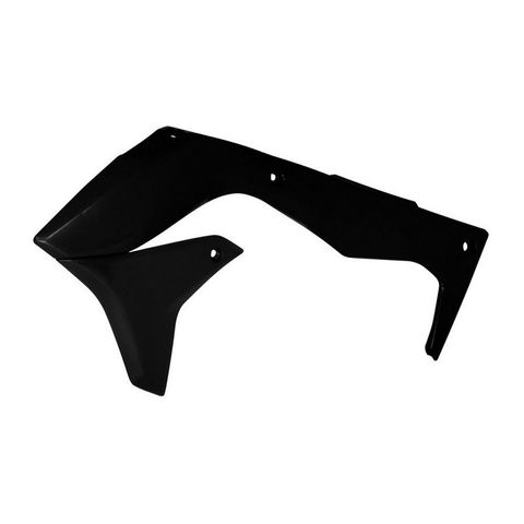 RADIATOR SHROUDS RTECH BLACK KAWASAKI KX250F 13-16 KX450F 16-18