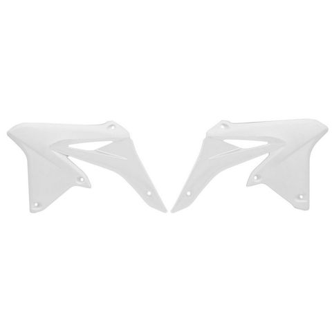 RADIATOR SHROUDS RTECH WHITE SUZUKI RMZ250 10-18