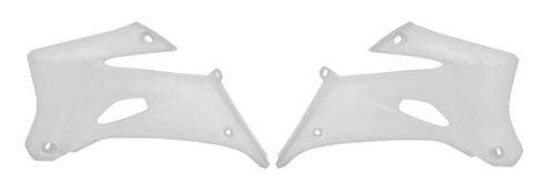 RADIATOR SHROUDS RTECH WHITE YAMAHA WR250F WR450F 07-11