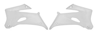 RADIATOR SHROUDS RTECH WHITE YAMAHA WR250F WR450F 07-11