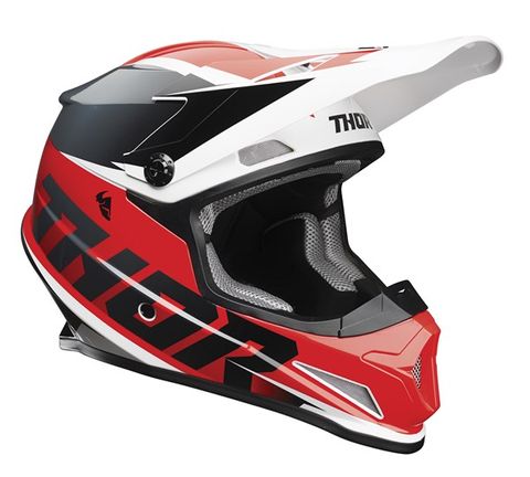 THOR MX SECTOR FADER HELMET RED BLK S22