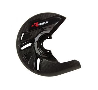 DISC GUARD RTECH BLACK HONDA CR CRF KAWASAKI KX KTM EXC XC SX SUZUKI RM RM-Z YAMAHA YZ WR