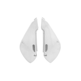 SIDE PANELS RTECH WHITE KAWASAKI KLX110 02-09 KX65 01-ON SUZUKI DRZ110 02-09 RM65 01-20