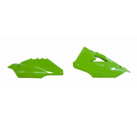 SIDEPANELS RTECH MADE IN ITALY KAWASAKI KX250 21-24 KX250X 21-24 KX450F 19-23 KX450X 21-23 GREEN