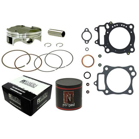 TOP END KIT NAMURA INCLUDES FORGED PISTON KIT & TOP GASKET SET, HONDA CRF250R 14-15 76.76MM