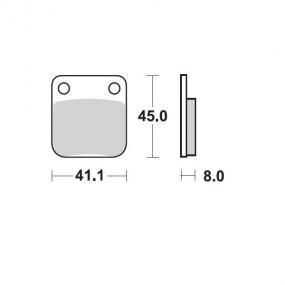 BRAKE PADS FRONT AND REAR MOTO MASTER STANDARD SINTERED YAMAHA HUSQVARNA KAWASAKI SUZUKI