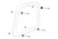 SIDE CARRIER ADAPTER KIT SW MOTECH FOR AERO ABS ATTACHABLE TO EVO SIDE CARRIERS