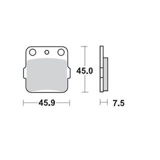 BRAKE PADS FRONT MOTO MASTER PRO SINTERED FOR ARCTIC CAT REAR HONDA KAWASAKI SUZUKI YAMAHA