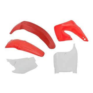 PLASTICS RTECH FRONT/REAR FENDERS SIDEPANELS RADIATOR SHROUDS&FRONT NUMBERPLATE  HONDA CR125R CR250R