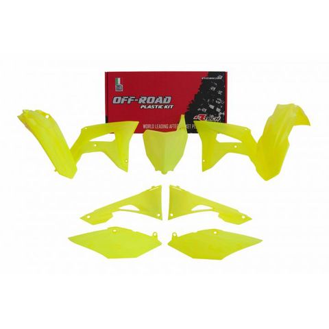 PLASTICS KIT RTECH 6 PIECE FLURO YELLOW HONDA CRF250R 19-21 CRF450R 19-20