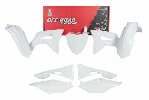 PLASTIC RTECH F/R FENDER RADIATOR SHROUD SIDEPANEL AIRBOX COVER&FRONT NUMBERPLATE CRF450R 250R