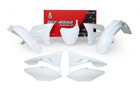 PLASTIC RTECH FRONT/REAR FENDER RADIATORSHROUD SIDEPANEL AIRBOX COVER&FRONT NUMBERPLATE CRF450R 25