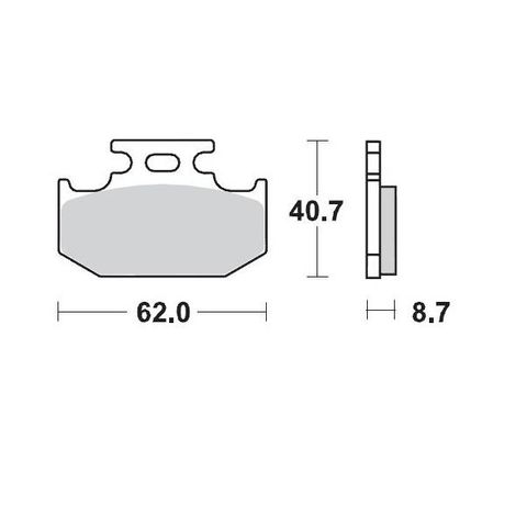 BRAKE PADS REAR MOTO MASTER PRO SINTERED FOR KAWASAKI SUZUKI YAMAHA