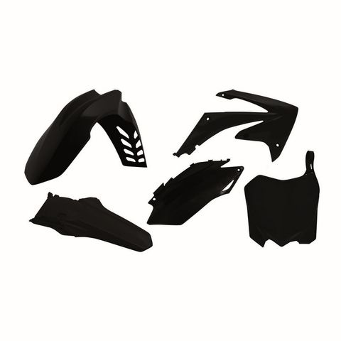 PLASTICS KIT RTECH 5 PIECE BLACK HONDA CRF250R 11-13 CRF450R 11-12