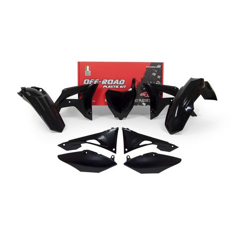 PLASTICS KIT RTECH 6 PIECE BLACK HONDA CRF250R 2018 CRF450R 17-18