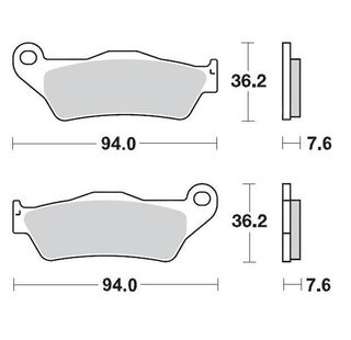 BRAKE PADS FRONT MOTO MASTER PRO SINTERED GAS GAS HUSABERG HUSQVARNA KTM SHERCO TM RACING YAMAHA