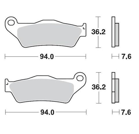 BRAKE PADS FRONT MOTO MASTER PRO SINTERED GAS GAS HUSABERG HUSQVARNA KTM SHERCO TM RACING YAMAHA