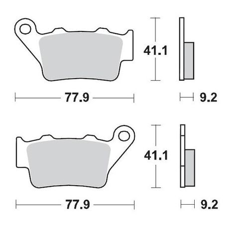 BRAKE PADS REAR MOTO MASTER PRO SINTERED FOR GAS GAS HUSABERG HUSQVARNA KTM TM RACING YAMAHA