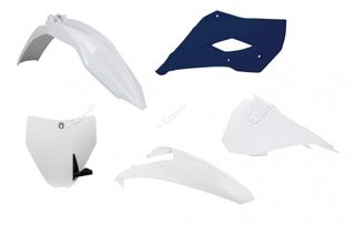 PLASTICS KIT RTECH 5 PIECE WHITE BLUE HUSQVARNA TC85 14-17