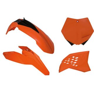PLASTICS KIT RTECH INCLUDES FRONT & REAR FENDERS, SIDEPANELS & RADIATOR SHROUDS& FRONT NUMBER PLATE