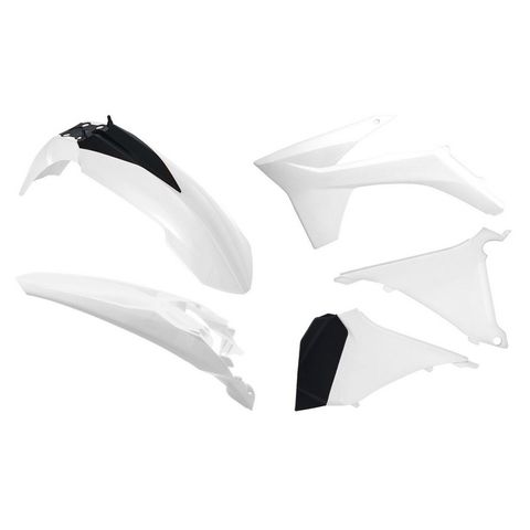 PLASTICS KIT RTECH 5 PIECE WHITE KTM EXC EXC-F