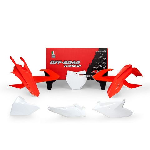PLASTICS KIT RTECH 6 PIECE FRONT, REAR FENDERS, SIDEPANELS, AIRBOX COVER FRONT NUMBER PLATE KTM 85SX