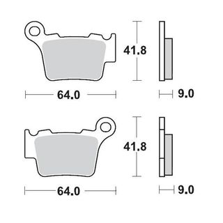 BRAKE PADS REAR MOTO MASTER NITRO SPORT GAS GAS HUSABERG HUSQVARNA KTM SHERCO