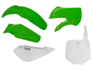 PLASTICS KIT RTECH 5 PIECE OEM COLOURS KAWASAKI KX65 01-ON