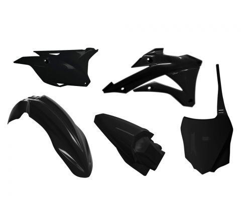 PLASTICS KIT RTECH 5 PIECE BLACK KAWASAKI KX85 14-21 KX100 14-21