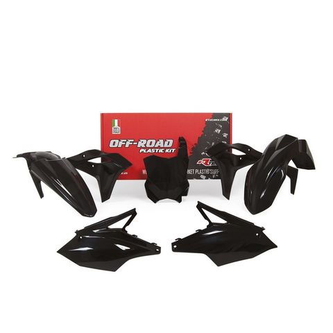 PLASTICS KIT RTECH 5 PIECE BLACK KAWASAKI KX250 17-20