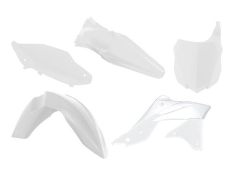 PLASTICS KIT RTECH 5 PIECE WHITE KAWASAKI KX250F 13-16