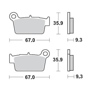 BRAKE PADS REAR MOTO MASTER RACING GP FOR APRILIA BETA GAS GAS KAWASAKI SUZUKI TM RACING YAMAHA