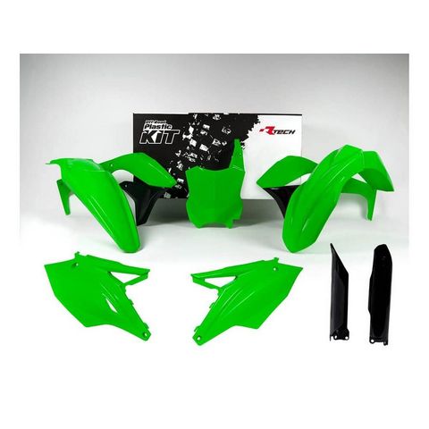 PLASTICS KIT RTECH 6 PIECE NEON GREEN KAWASAKI KX450F 16-18