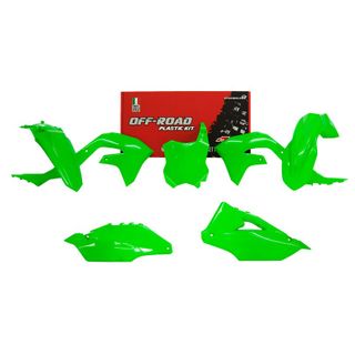 PLASTICS KIT RTECH KAWASAKI KX450F 19-21 KX250F 2021 FLURO GREEN