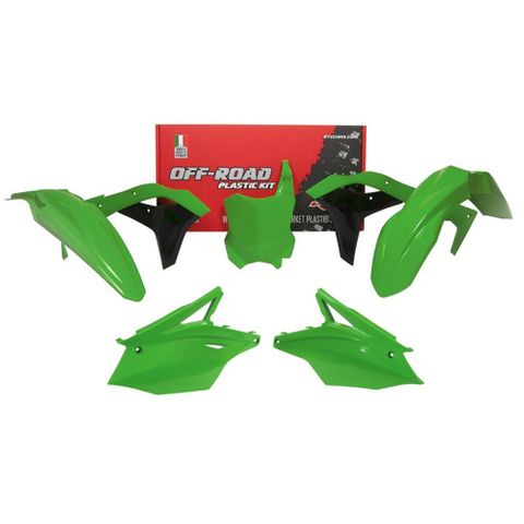 PLASTICS KIT RTECH 5 PIECE GREEN KAWASAKI KX250 KX250F 17-20