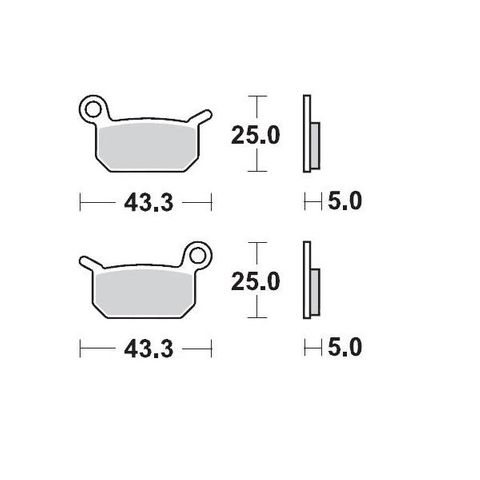 BRAKE PADS MOTO MASTER PRO SINTERED FRONT AND REAR GAS GAS HUSQVARNA KTM